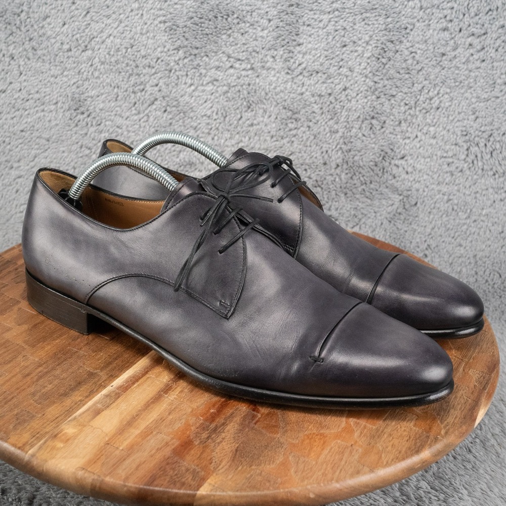 Berluti Galet Gaspard Oxford Smoky Grey Dress Shoes UK 10.5 US 11.5 EU 43.5 Calf